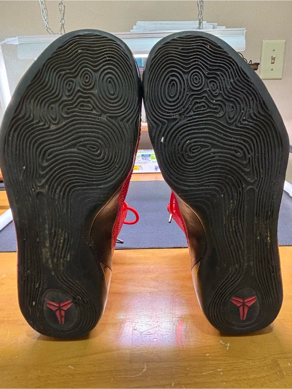 NIKE KOBE 9 KRM EXT HIGH RED MAMBA SNEAKERS. - Picture 11 of 16